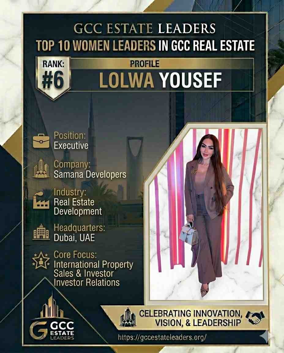 Lolwa Yousef GCC Real Estate Leader