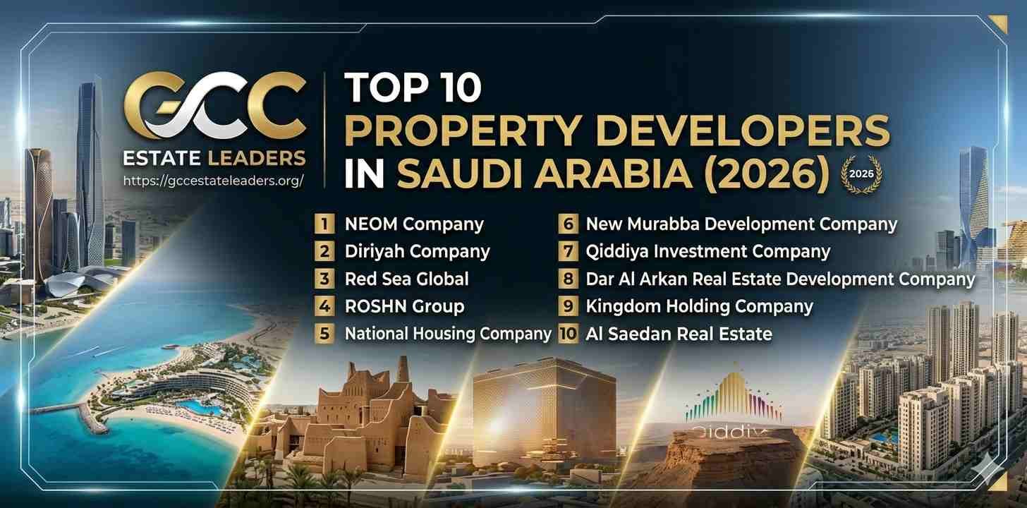 Saudi Arabia real estate mega projects skyline featuring NEOM Diriyah and Riyadh developments cranes and construction boom highlighting top property developers and Vision 2030 growth