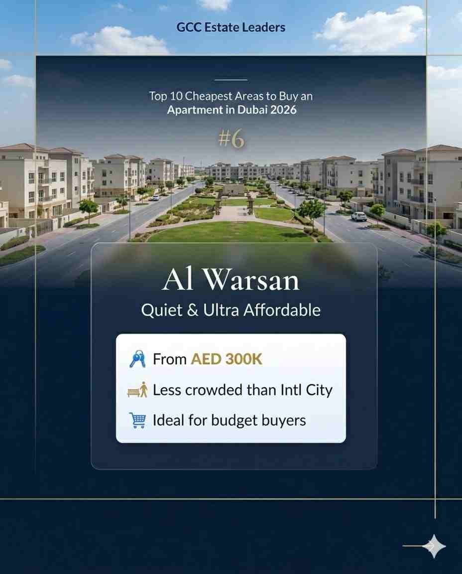 6. Al Warsan — Quiet Streets and Lower Prices Than Almost Anywhere