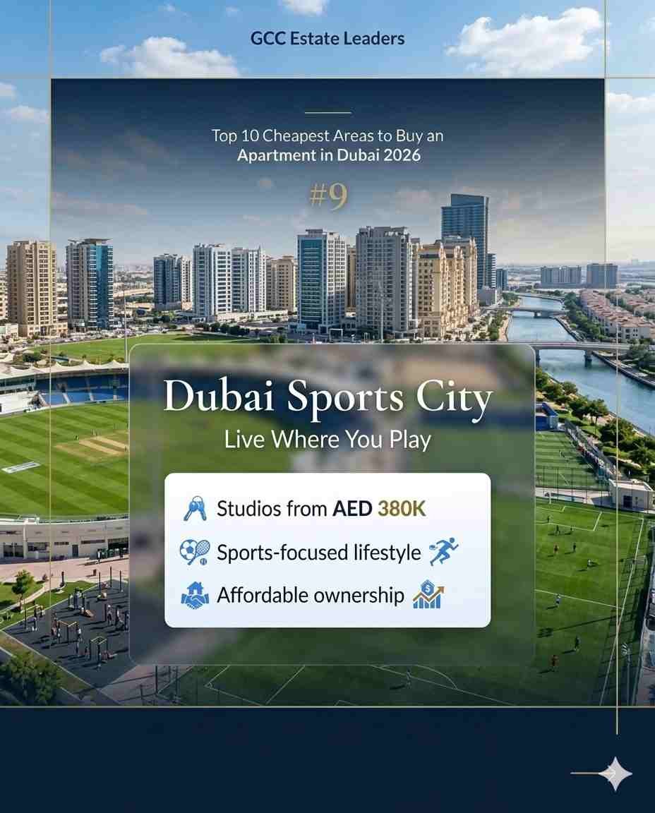 9. Dubai Sports City — For the Active Buyer Who Doesnt Need a Central Address