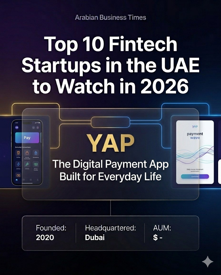 Top 10 Fintech Startups in the UAE You Need to Watch in 2026 11 9. YAP — The Digital Payment App Built for Everyday Life