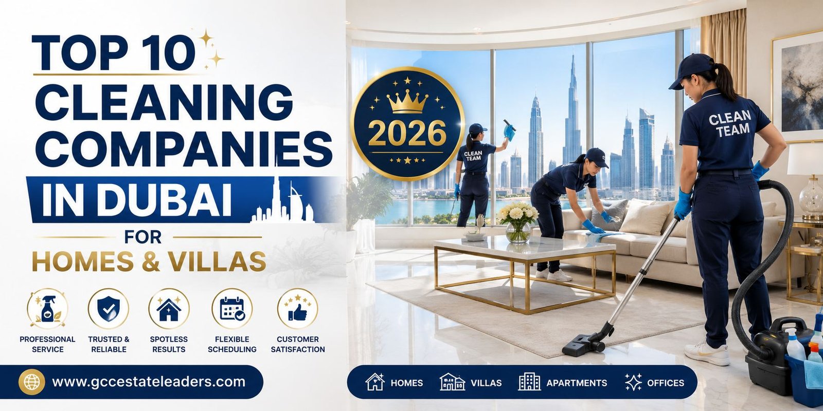 Top 10 Cleaning Companies in Dubai for Homes & Villas 2026