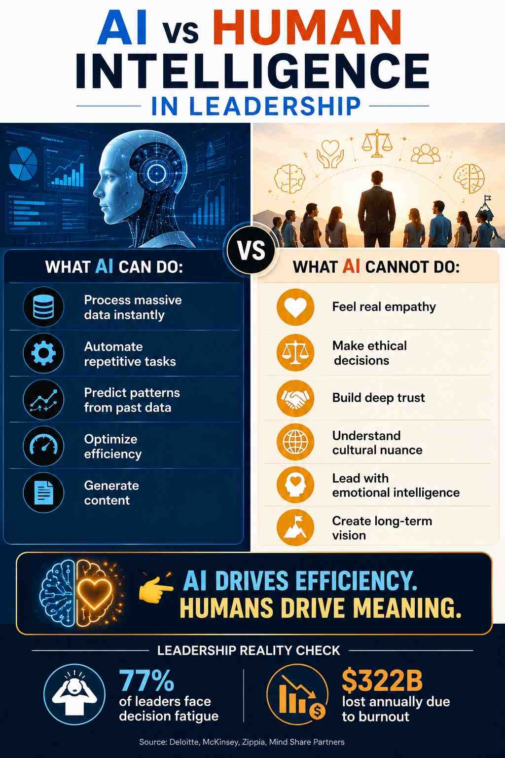 AI vs Human Leadership What Machines Cant Replace